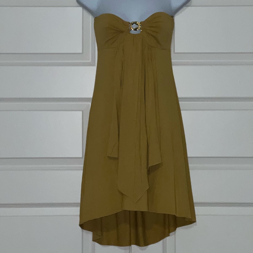 Strapless high low dress
